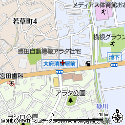 愛知県大府市大府町（アラタ）周辺の地図
