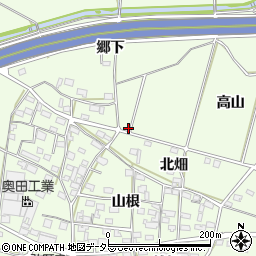 愛知県豊田市和会町高山周辺の地図