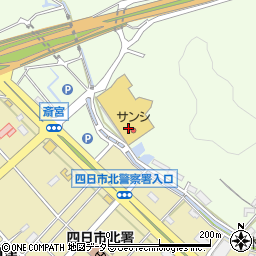 スーパーサンシ株式会社　大矢知店周辺の地図
