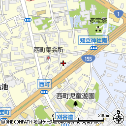 愛知県知立市西町西65周辺の地図