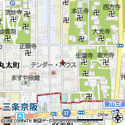 京都府京都市左京区和国町周辺の地図