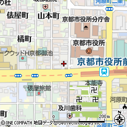 京都府京都市中京区上本能寺前町周辺の地図