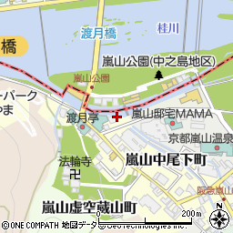 保津川遊船企業組合周辺の地図