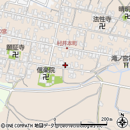 滋賀県蒲生郡日野町村井1433周辺の地図
