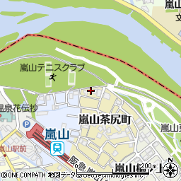 京都府京都市西京区嵐山茶尻町42周辺の地図