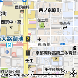 京都府京都市中京区西ノ京原町69周辺の地図