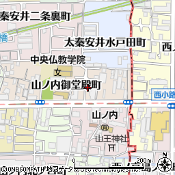 京都府京都市右京区山ノ内御堂殿町17周辺の地図