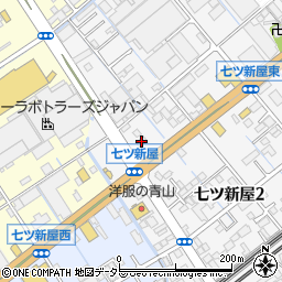 かつや静岡七ツ新屋店周辺の地図