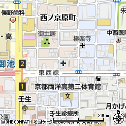 京都府京都市中京区西ノ京原町118周辺の地図