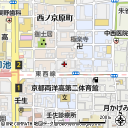 京都府京都市中京区西ノ京原町111-5周辺の地図