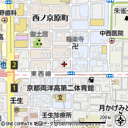 京都府京都市中京区西ノ京原町111周辺の地図