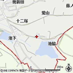 愛知県東海市富木島町池脇周辺の地図