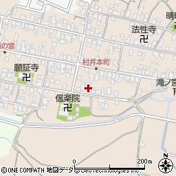 滋賀県蒲生郡日野町村井1434周辺の地図