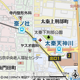 太秦天神川駅前いまい皮フ科クリニック周辺の地図