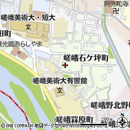 京都府京都市右京区嵯峨石ケ坪町周辺の地図