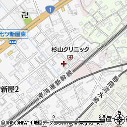 静岡県静岡市清水区七ツ新屋186周辺の地図