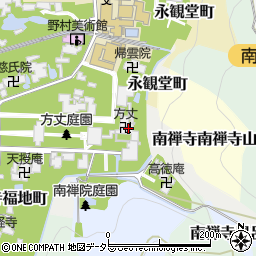 南禅寺周辺の地図