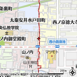 京都府京都市右京区山ノ内御堂殿町1-7周辺の地図