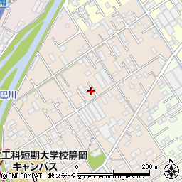 静岡県静岡市清水区楠周辺の地図