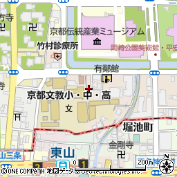テラスハウス　左京区岡崎円勝寺町周辺の地図