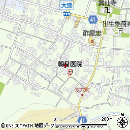 滋賀県蒲生郡日野町大窪1011周辺の地図