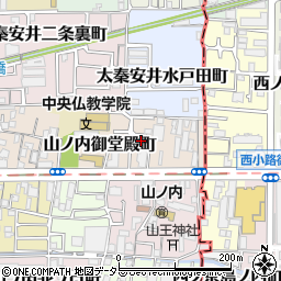 京都府京都市右京区山ノ内御堂殿町13周辺の地図