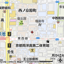 京都府京都市中京区西ノ京原町111-2周辺の地図