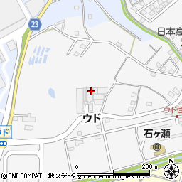愛知県大府市大府町ウド周辺の地図