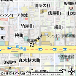 京都御池柳馬場郵便局周辺の地図