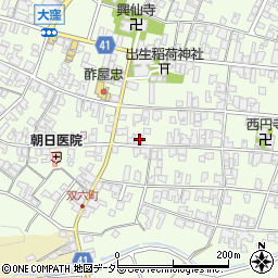 滋賀県蒲生郡日野町大窪1031周辺の地図