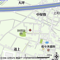 愛知県豊田市和会町（下南屋敷）周辺の地図