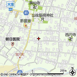 滋賀県蒲生郡日野町大窪1033周辺の地図