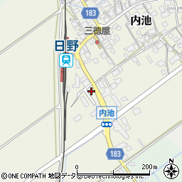 滋賀県蒲生郡日野町内池937-4周辺の地図
