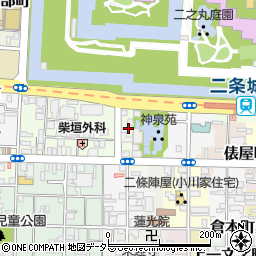 京都府京都市中京区門前町周辺の地図