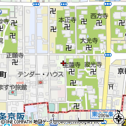 京都府京都市左京区福本町周辺の地図