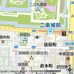 ギャリア・二条城京都周辺の地図