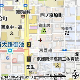 京都府京都市中京区西ノ京原町59周辺の地図