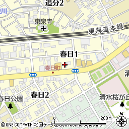 鳥羽洋行　静岡営業所周辺の地図