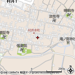 滋賀県蒲生郡日野町村井1404周辺の地図