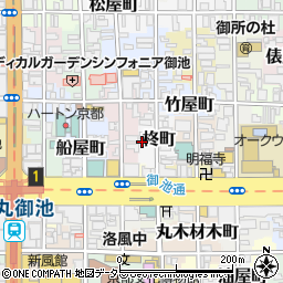 京都府京都市中京区柊町582周辺の地図