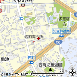 愛知県知立市西町西33周辺の地図