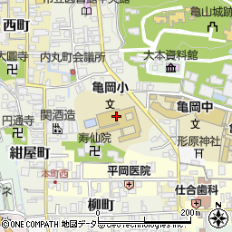 亀岡市立亀岡小学校周辺の地図