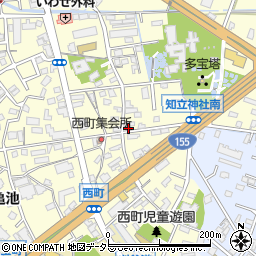 愛知県知立市西町西58周辺の地図