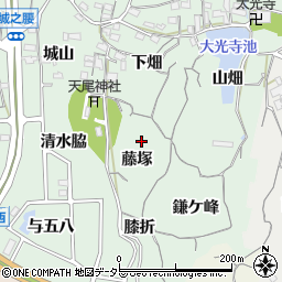 愛知県東海市大田町藤塚周辺の地図