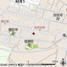 滋賀県蒲生郡日野町村井1399周辺の地図