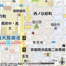 京都府京都市中京区西ノ京原町61周辺の地図