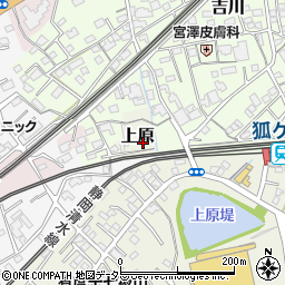 静岡県静岡市清水区上原周辺の地図
