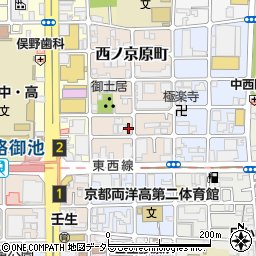 京都府京都市中京区西ノ京原町56周辺の地図