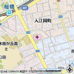 静岡市立清水中央図書館周辺の地図