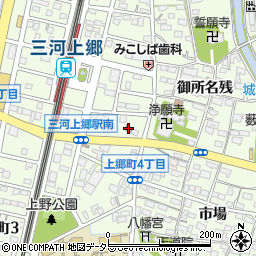 上郷土地改良会館周辺の地図